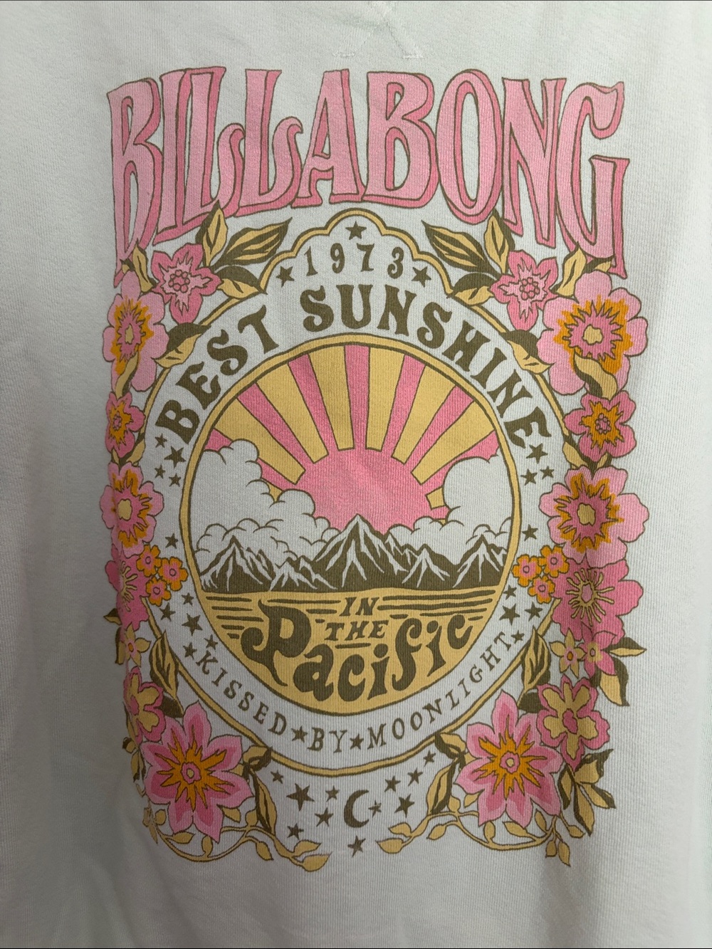 Billabong Pale Green Graphic Sweatshirt - Picture 3 of 8